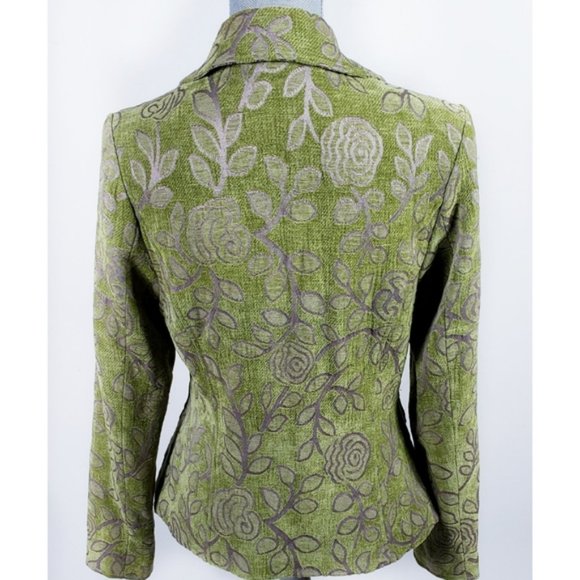 Taunt Rose Brocade Boho Style Blazer S - Picture 4 of 7